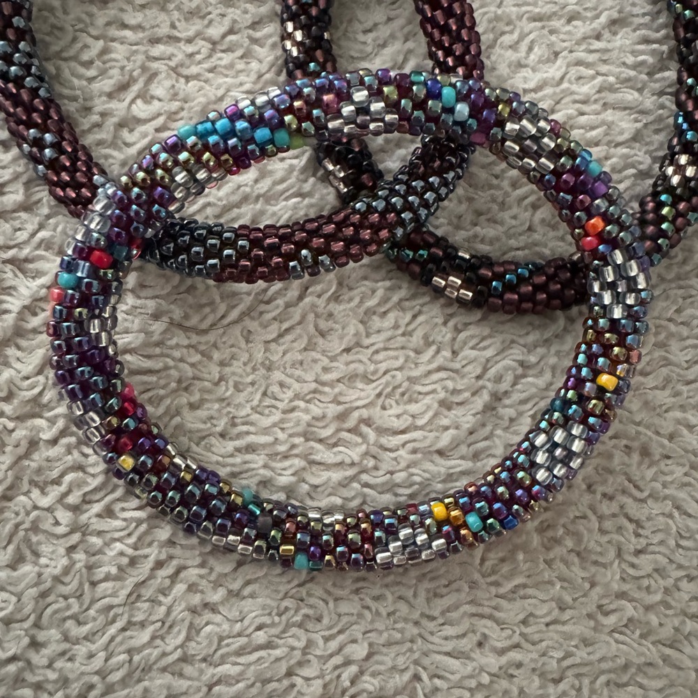 Multicolor Beaded Bracelet Set - Picture 2 of 4
